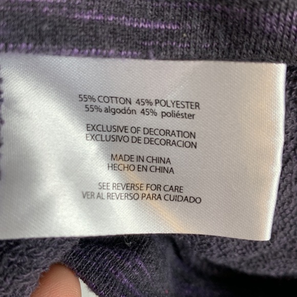 Avalanche Heather purple long sleeved pullover with lavender trim size XL - Picture 6 of 7